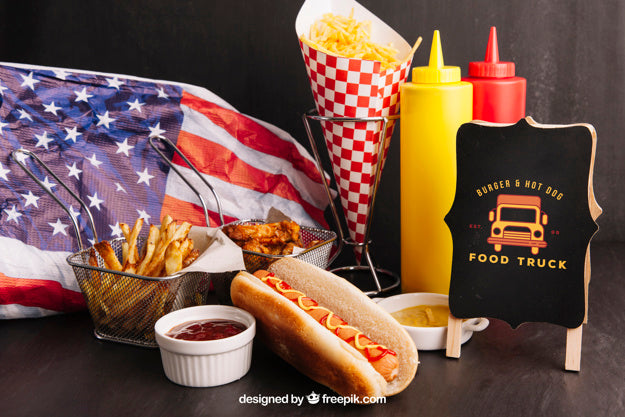 Free American Fast Food Mockup Psd