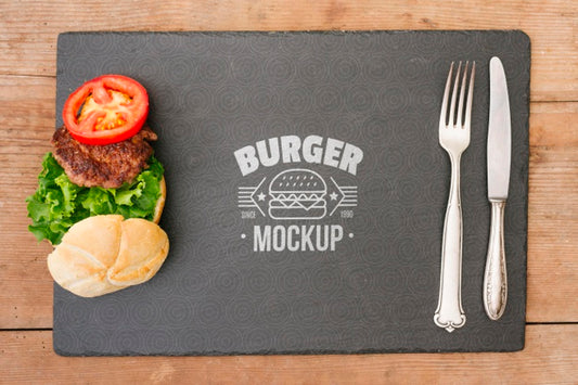 Free American Food Concept Mock-Up Psd
