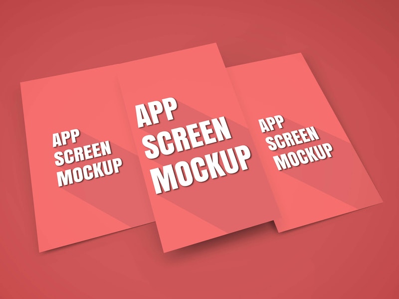 Free App Screen Showcase Mockup Vol.5