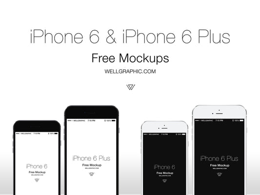 Free Apple Iphone 6 And Iphone 6 Plus Mockups