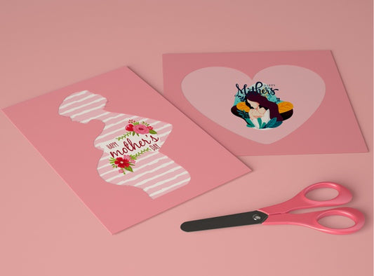 Free Arrangement For Mother'S Day Scene Creator With Card Psd