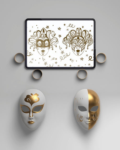 Free Arrangement Of Golden Rings And Masks Psd