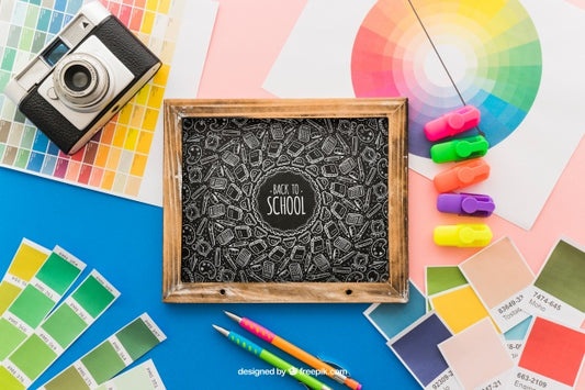 Free Art Concept With Slate Psd