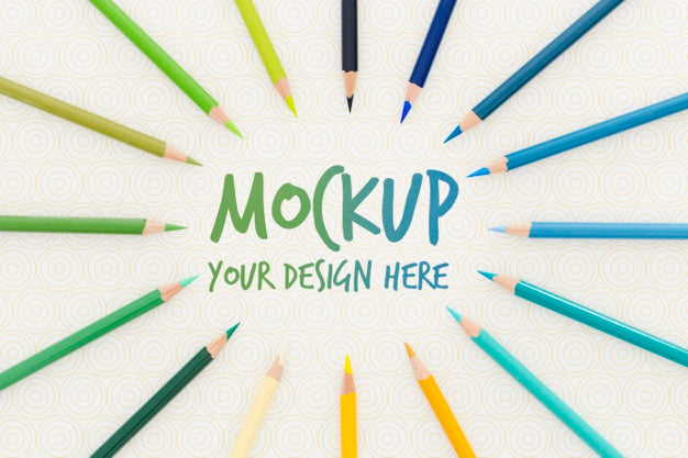 Free Artist Desk Concept Mock-Up Psd