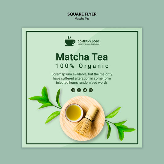 Free Artistic Concept For Matcha Banner Psd