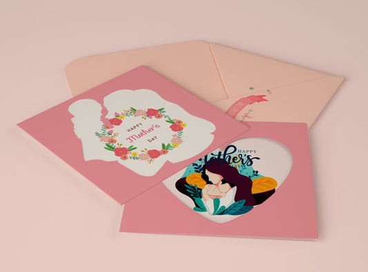 Free Assortment For Mother'S Day With Card Scene Creator Psd