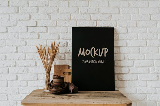 Free Assortment With Mock-Up Frame Indoors Psd
