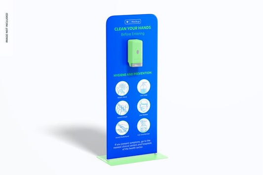 Free Automatic Hand Sanitizer Stand Mockup Psd