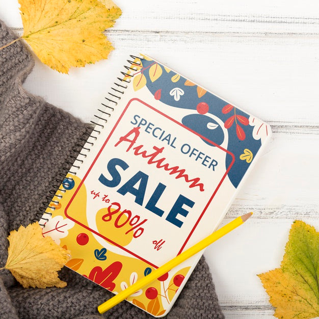 Free Autumn Leaves And Seasonal Special Sales Psd