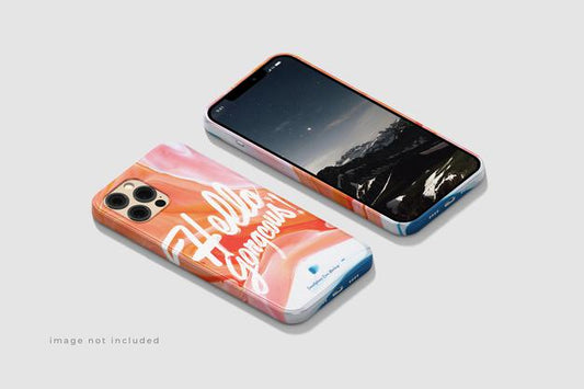Free Awesome Beautiful Phone Case Mockup Psd