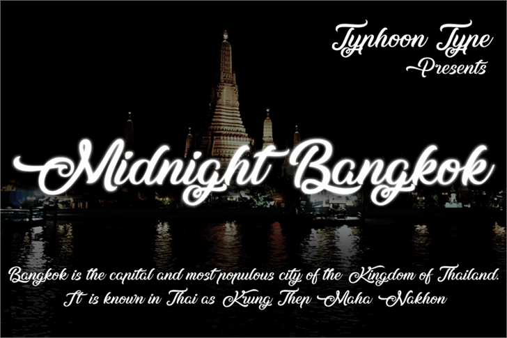 Free Midnight Bangkok Font