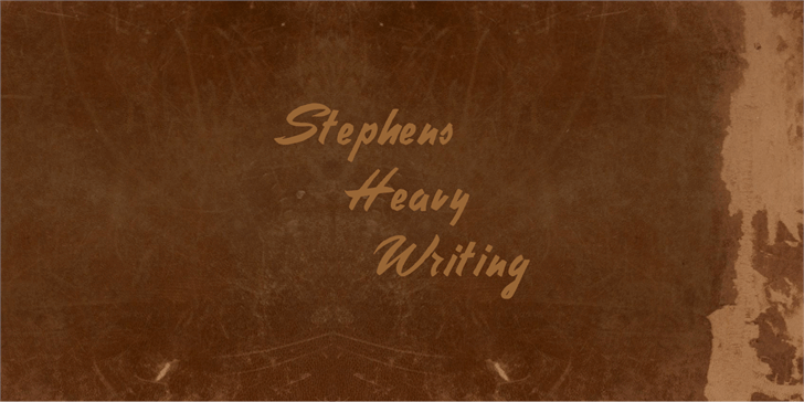 Free Stephens Heavy Writing Font – CreativeBooster