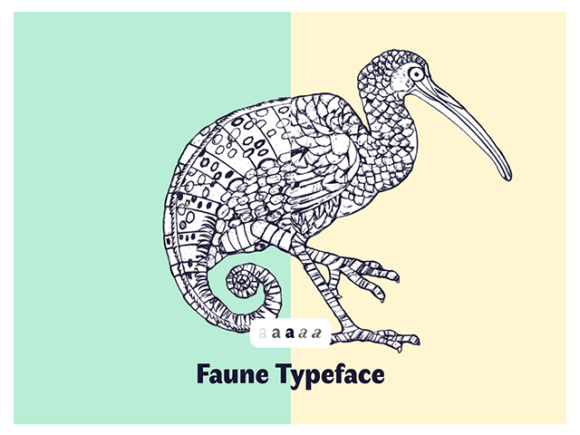 Free Faune A font inspired to the animal world