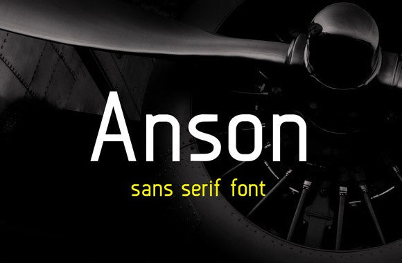 Free Anson sans serif font