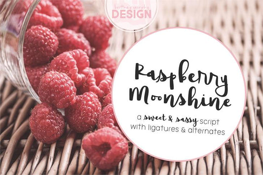 Free Raspberry Moonshine Font