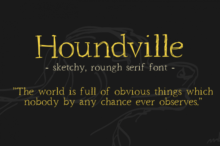Free Houndville font