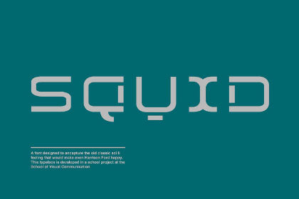 Free Squid Display Typeface