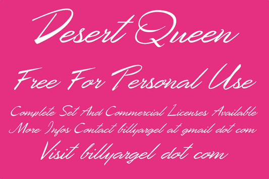 Free Desert Queen Font
