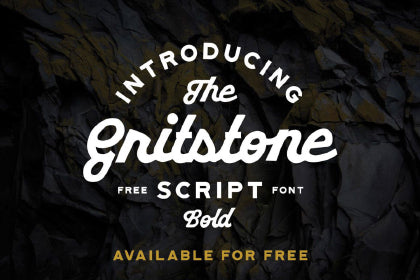 Free Gritstone Script Typeface