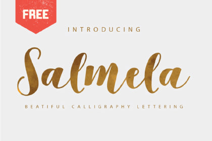 Free Salmela Calligraphy Font