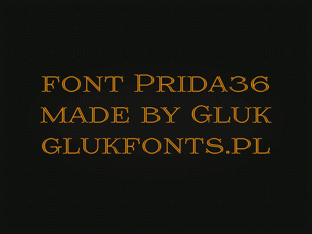 Free Prida36 Font