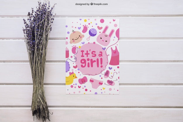 Free Baby Girl Mockup Psd