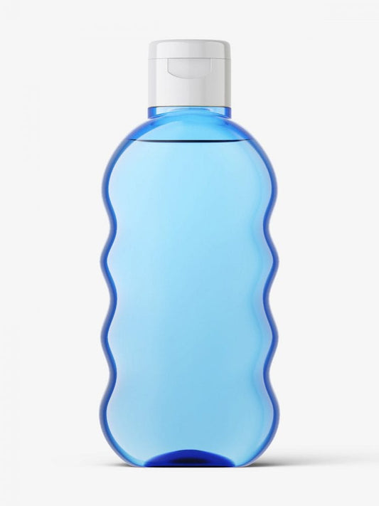 Free Baby Oil Bottle Mockup / Blue
