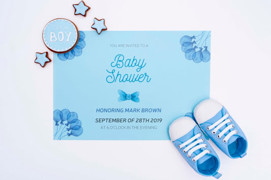 Free Baby Shower Invitation For Boy Psd