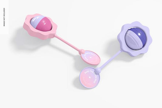 Free Baby Toy Rattle Bell Mockup, Left View Psd