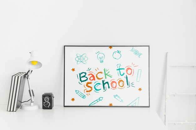 Free Back To School Advertising Mockup Design Psd