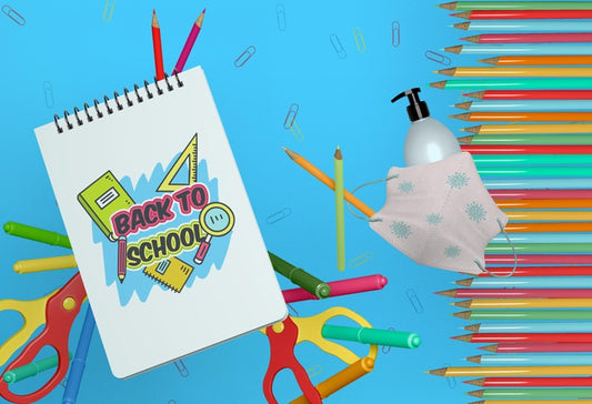 Free Back To School Concept Mock-Up Psd
