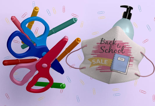 Free Back To School Concept Mock-Up Psd