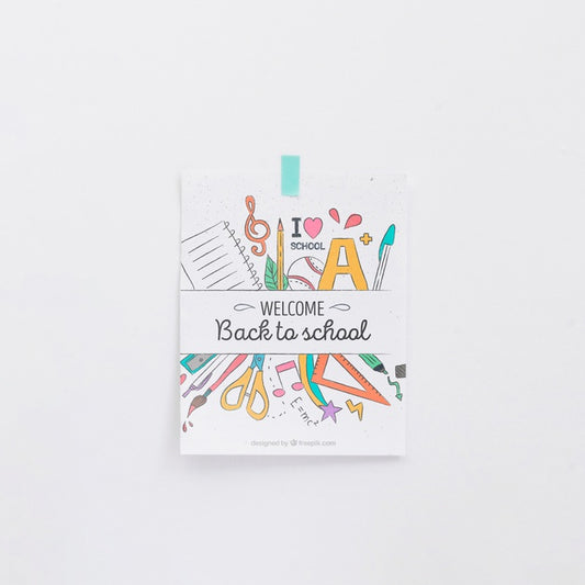 Free Back To School Note On A Wall Psd