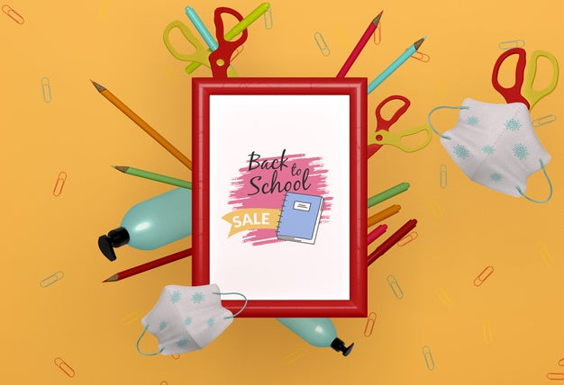 Free Back To School Stationery Mock-Up Psd