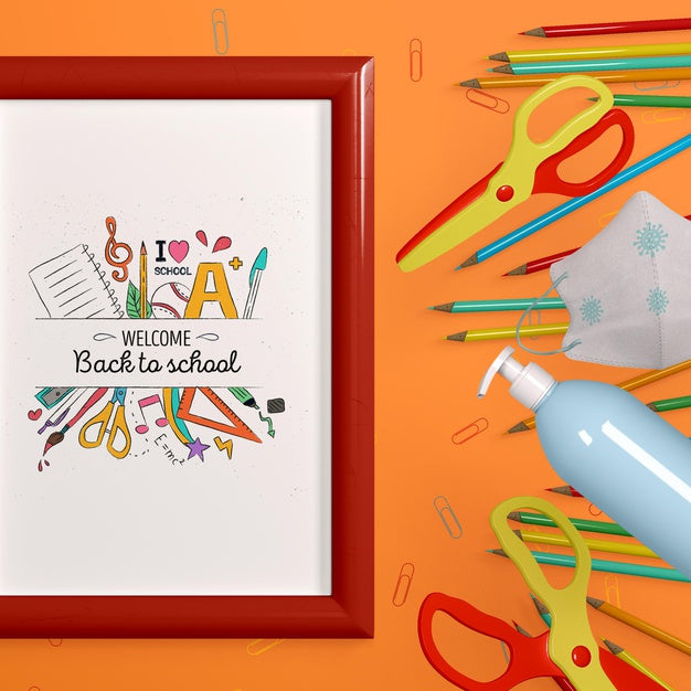 Free Back To School Stationery Mock-Up Psd