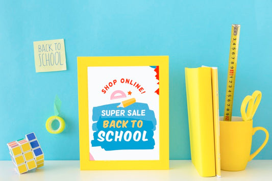 Free Back To School Super Sale Banner Design Psd