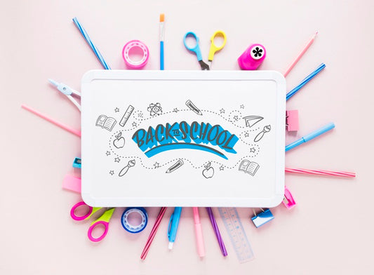 Free Back To School Trends With White Board Psd