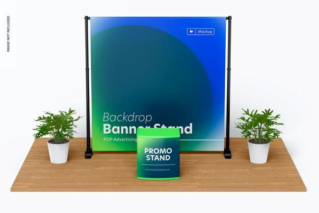 Free Backdrop Banner Stand Mockup Psd