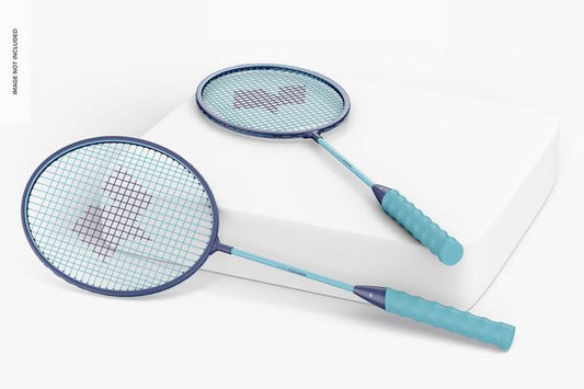 Free Badminton Rackets Mockup Psd