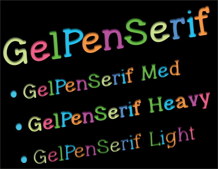 Free GelPenSerif Font