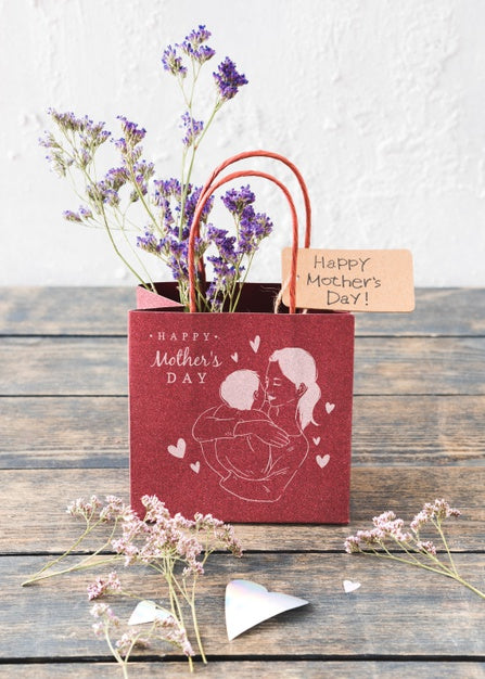 Free Bag Mockup For Mothers Day Psd