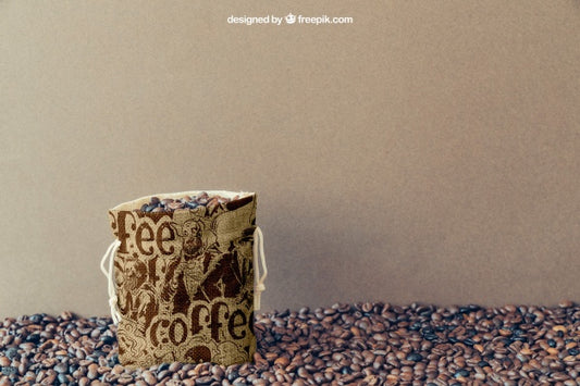 Free Bag Of Coffee Beans Psd