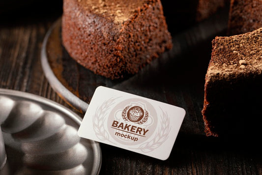 Free Bakery Business Card Mock-Up Psd