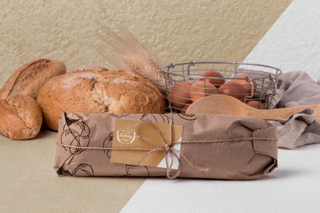 Free Bakery Goods Concept With Mock-Up Psd