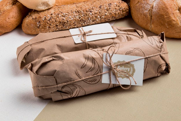 Free Bakery Goods Concept With Mock-Up Psd