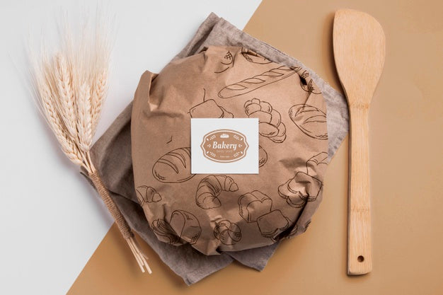 Free Bakery Goods Concept With Mock-Up Psd