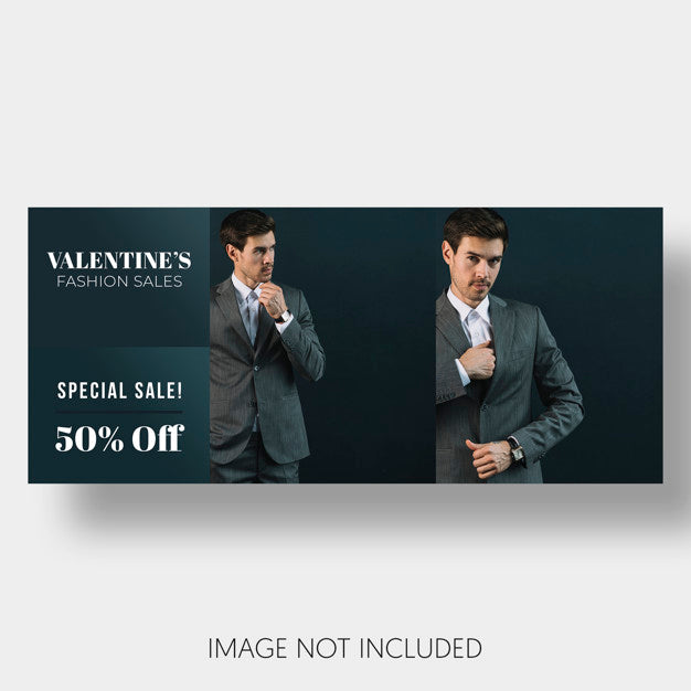 Free Banner Template Sales Valentine'S Day Psd