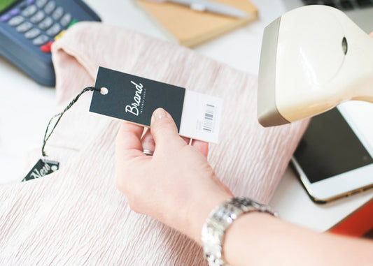 Free Barcode Scanner Is Scanning The Price Tag Psd