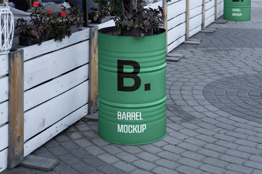 Free Barrel Mockup