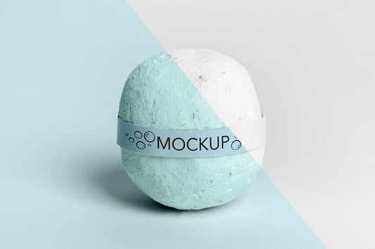 Free Bath Bomb With Label Mock-Up Psd